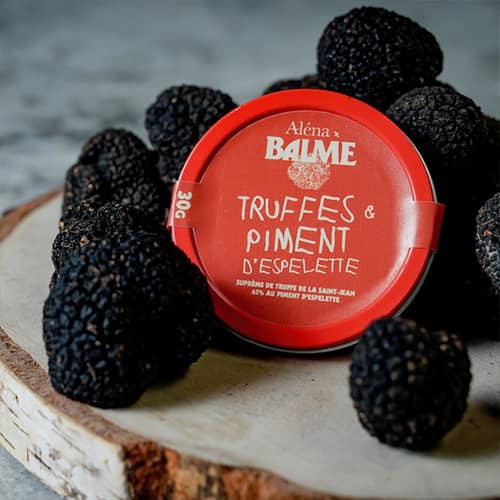 Bocal de produit à base de truffe de la Maison Balme